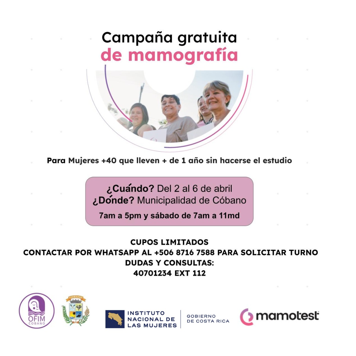 Campaña Mamografías Cóbano