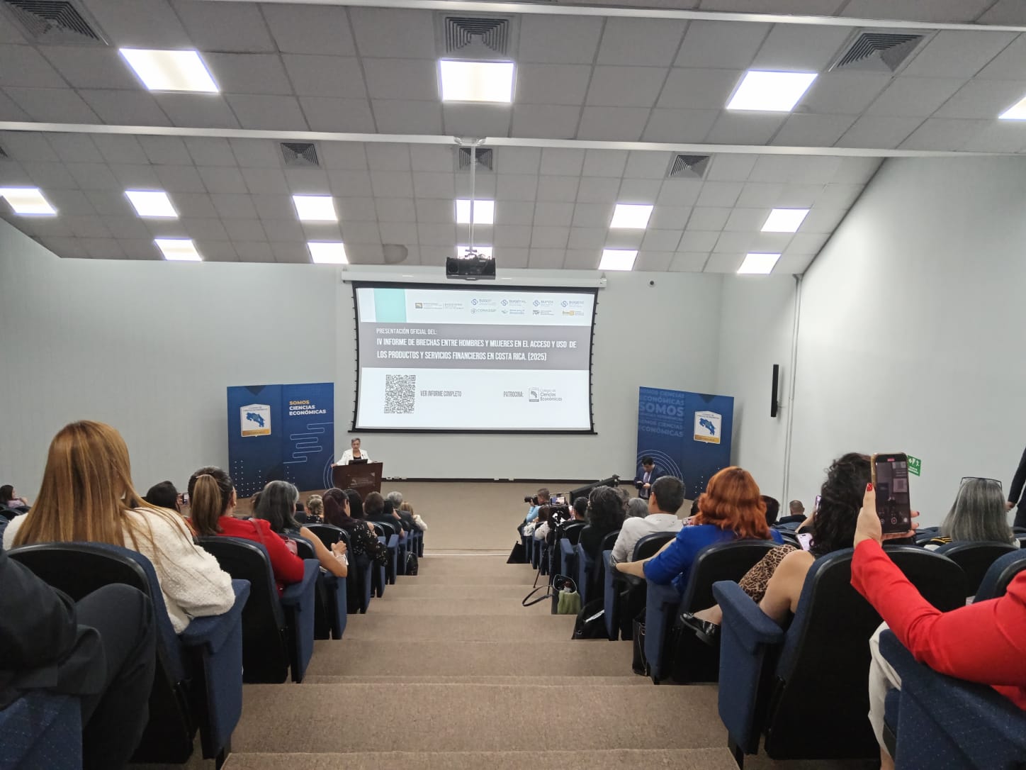 Presidenta Ejecutiva del INAMU, Carolina Delgado Ramírez, en la Presentación del IV Informe de Brechas Financieras