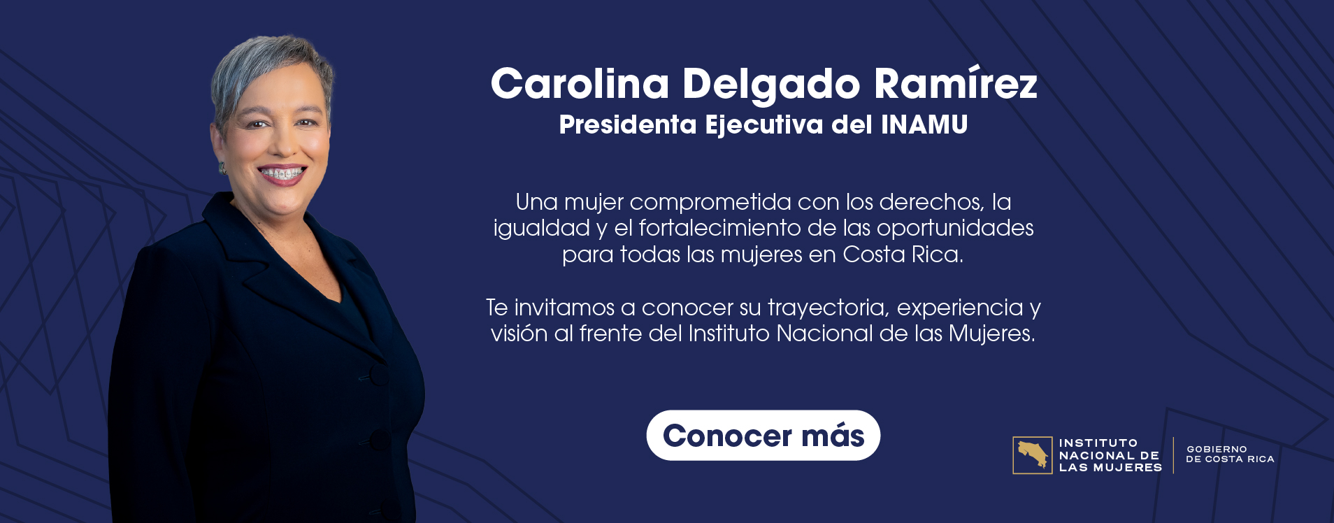 Banner informativo Carolina Delgado Presidenta Ejecutiva