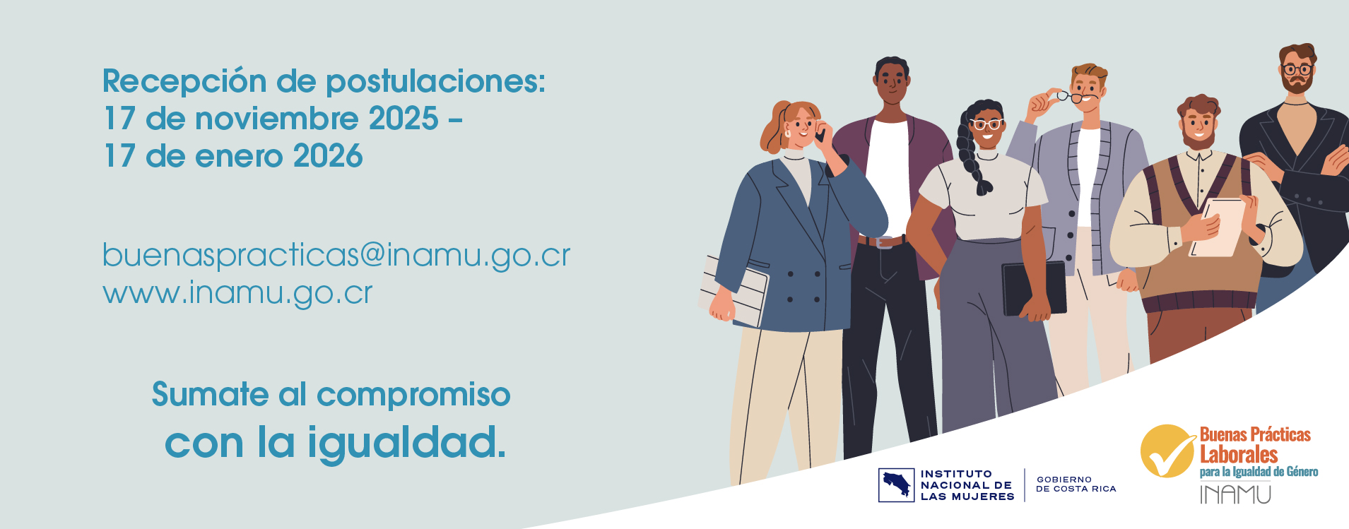 Banner informativo. Inscripción al concurso de Buenas Prácticas en Igualdad en el ámbito laboral