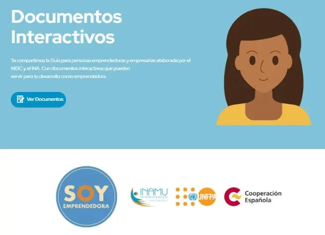 Imagen pequeña de nuestro sitio web: ¡Soy emprendedora!, al cual puede acceder aquí.