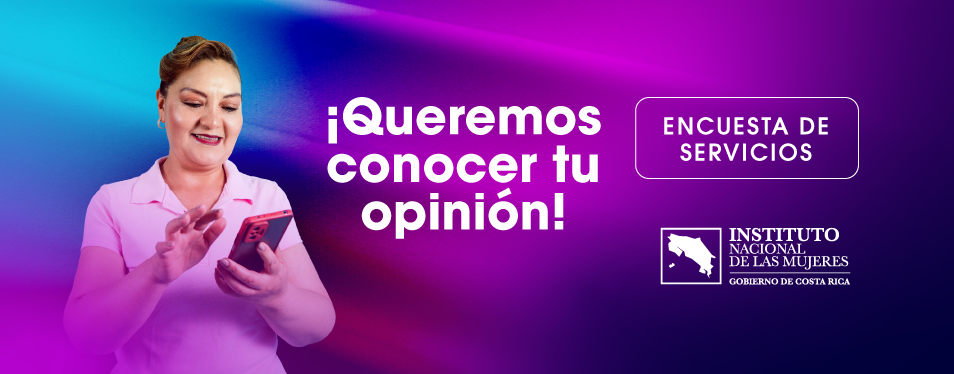 Banner informativo: Encuesta de servicios. Puede acceder a toda la información por medio de este banner. 