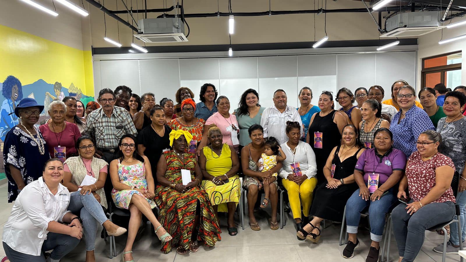 participantes del 1° Encuentro Regional de Mujeres Rurales Huetar Caribe